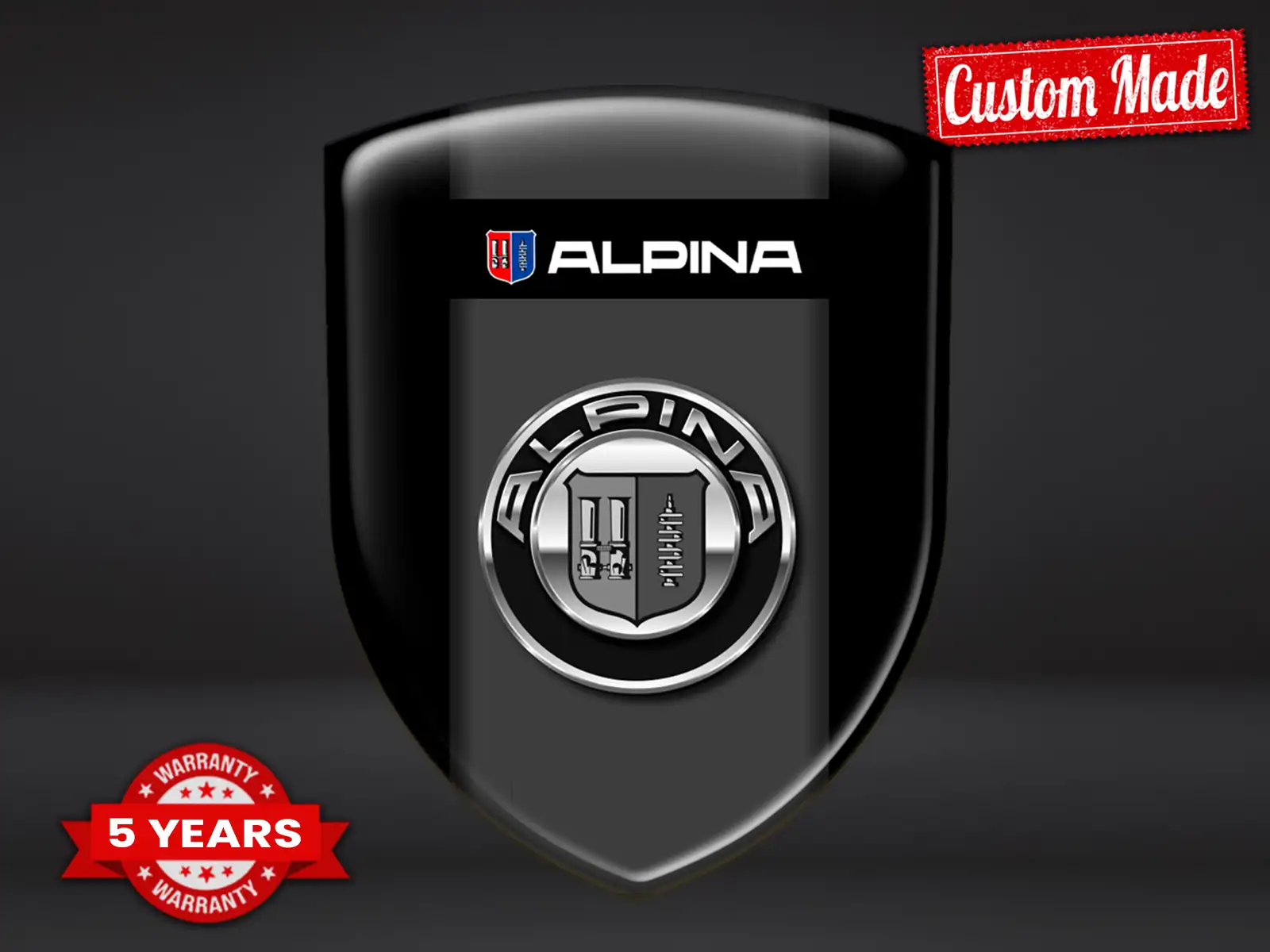 Alpina Fensteraufkleber Racing Design Professionell